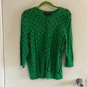 Three quarter sleeve Polkadot cardigan